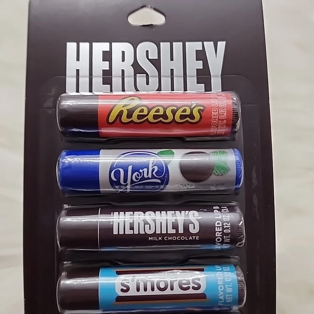 Hershey 8 Pack Flavored Lip Balms Chapstick Full Size Reeses S'mores Almond Joy
